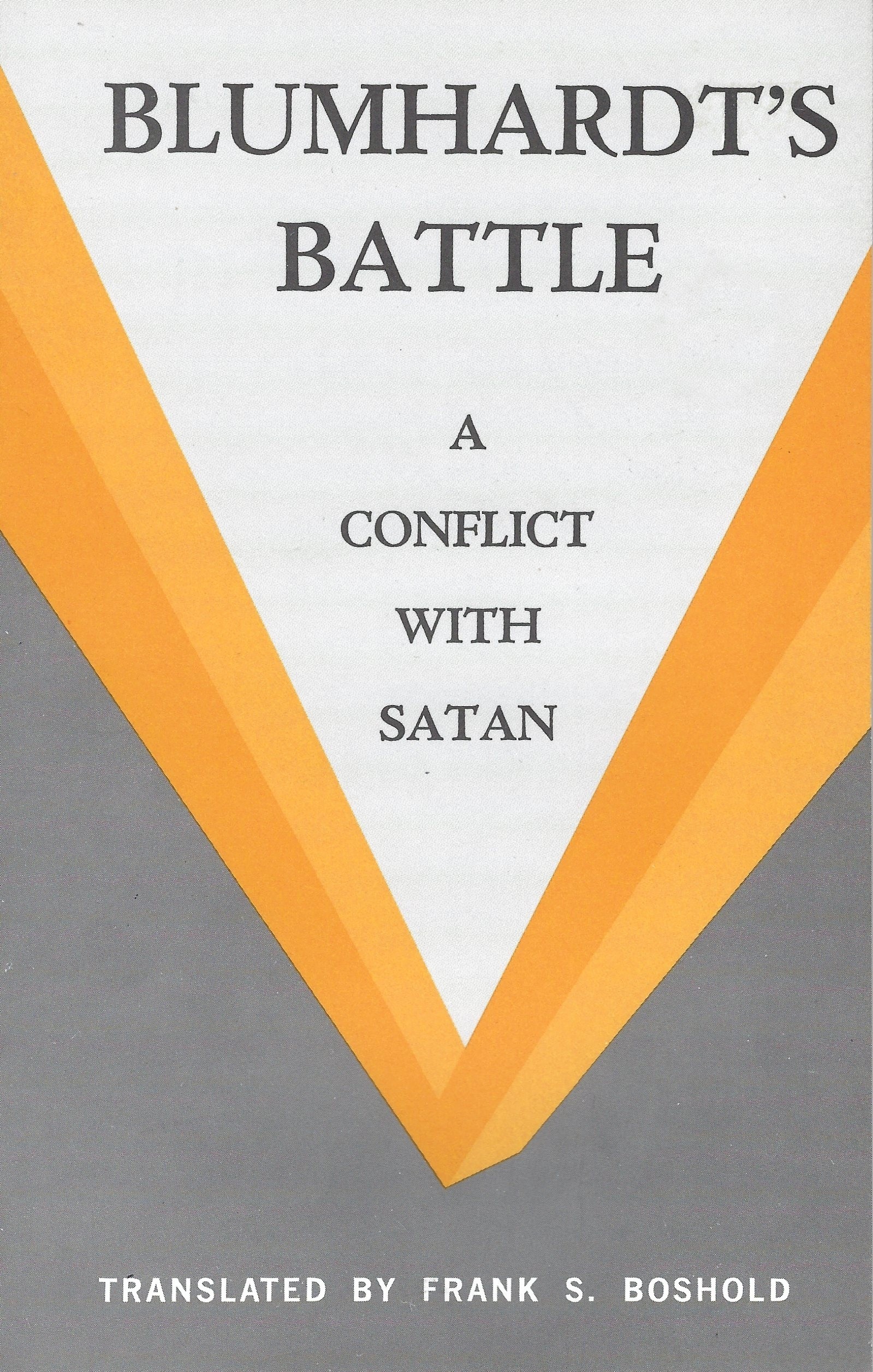 Blumhardt's Battle   A Conflict With Satan   (1970)  Front