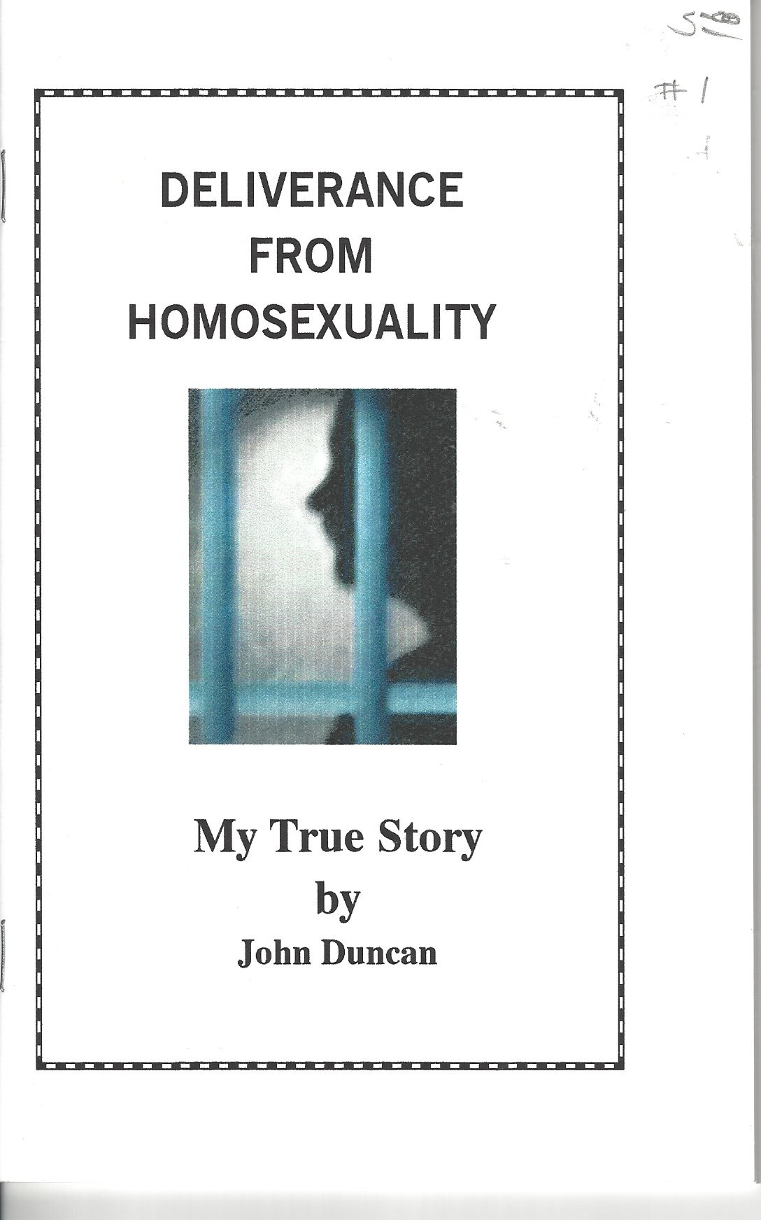 Deliverance from Homosexuality front