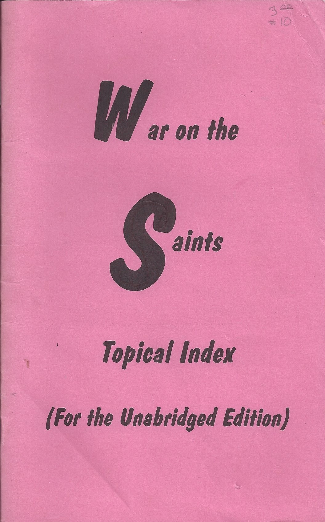 War on the Saints | Topical Index