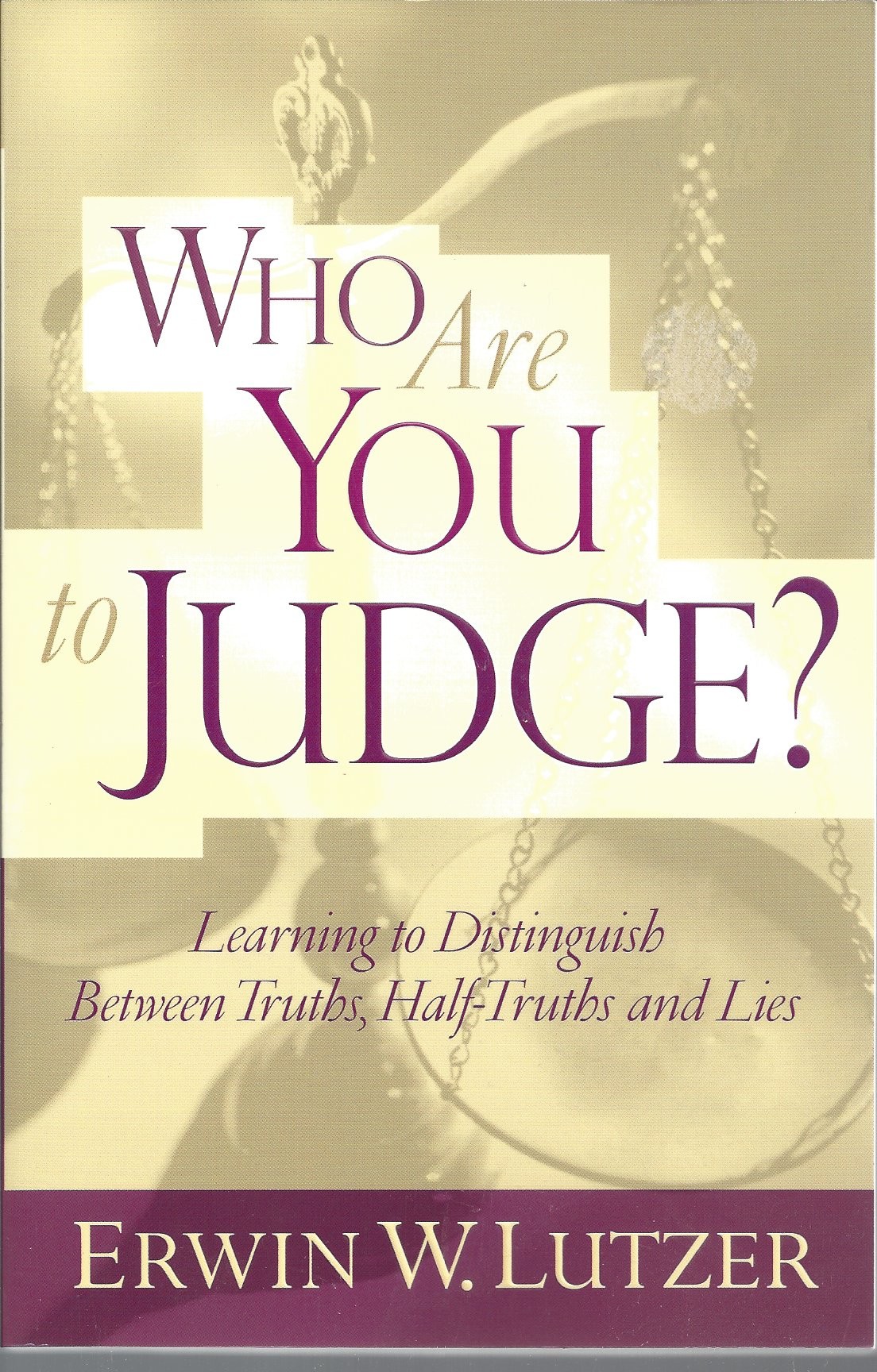 Who Are You To Judge?  (2002)  Front